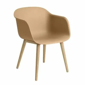Muuto Fiber stoel wood base